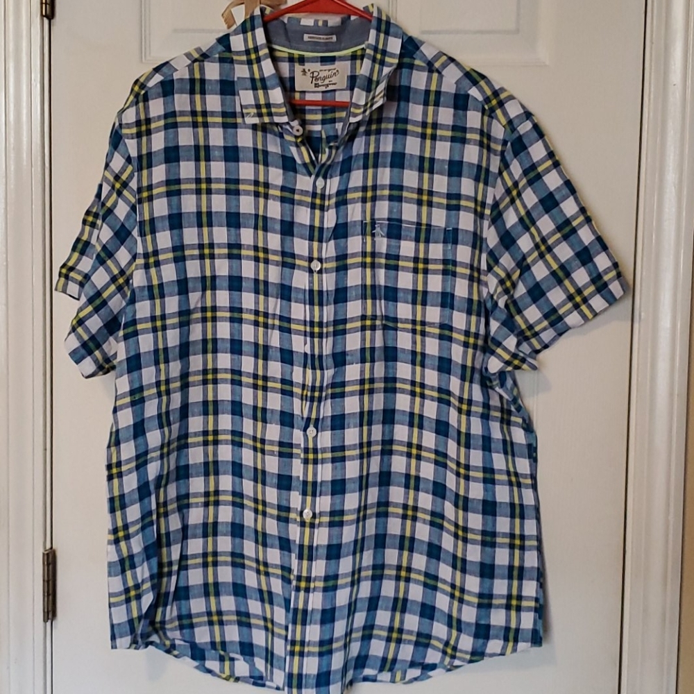 Penguin Mens Heritsge Slim Fit Button Down XXL